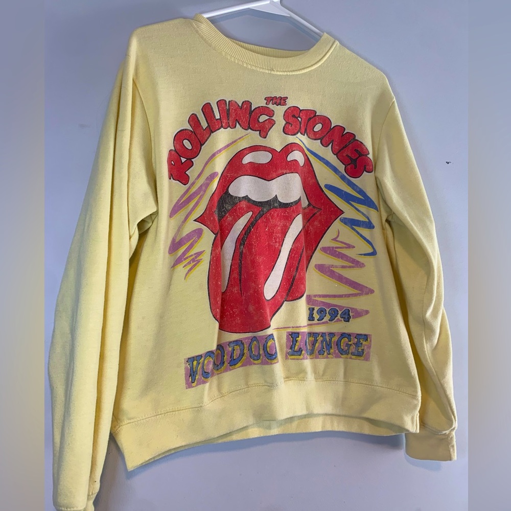 The Rolling Stone yellow graphic sweater